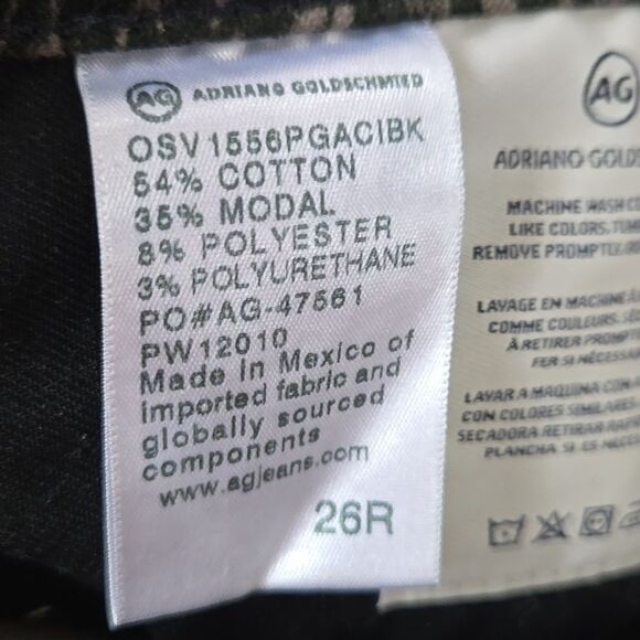 AG Anthropologie The Stevie Velvet High-Rise Skinny Jeans Adriano Goldschmied 26 - Picture 16 of 16